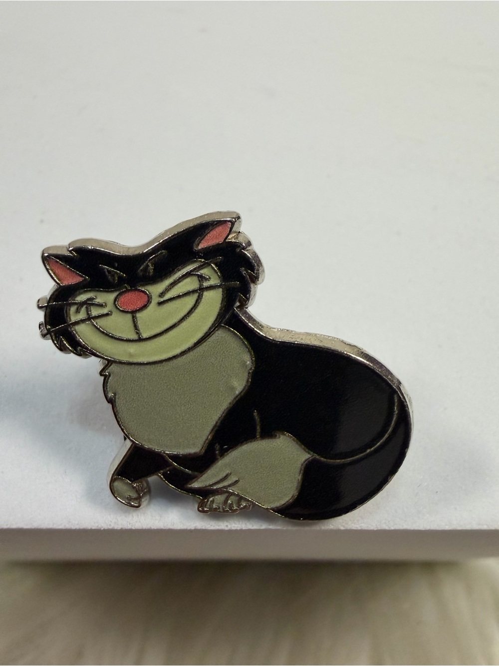 💜3/$15💜 Disney Black and Light Green Cheshire Cat Enamel Pin